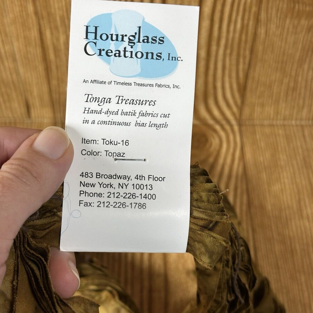 Hourglass Creations Timeless Treasures Tonga Treasures Batik Fabric Strips Topaz - Picture 3 of 10
